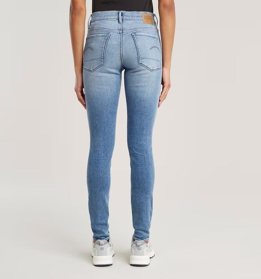 G-Star RAW 3301 Skinny Jeans Midden blauw Dames - Foto 4