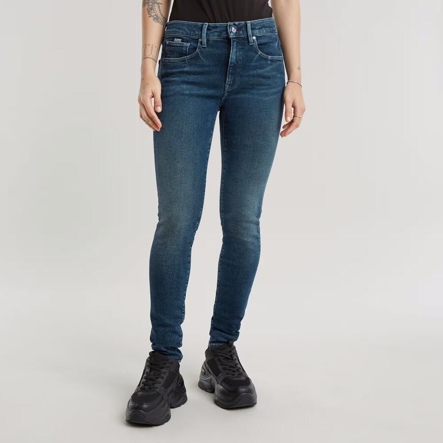 G-Star RAW 3301 Skinny Jeans Midden blauw Dames