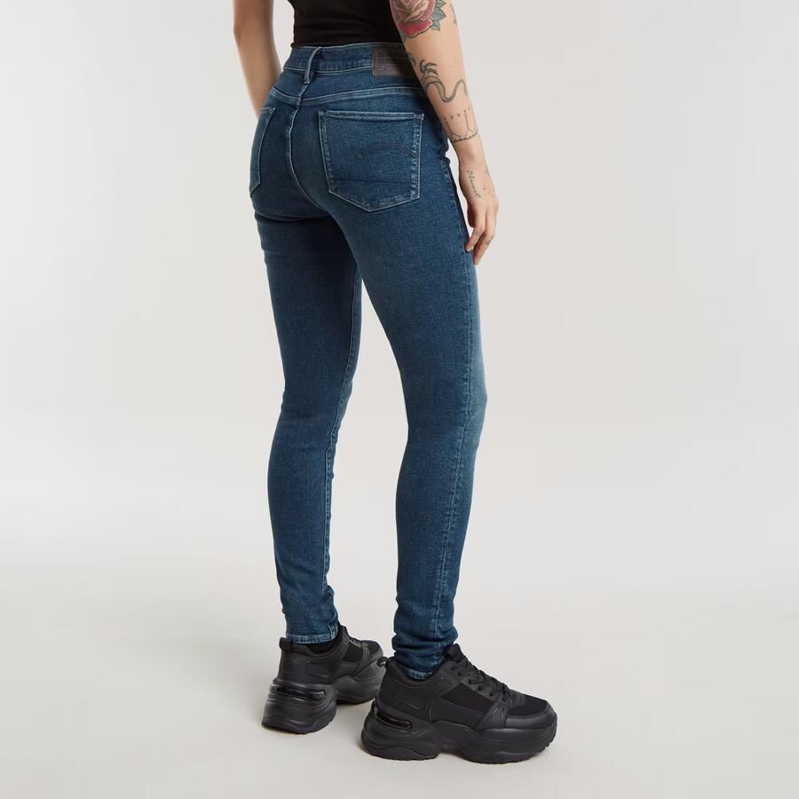 G-Star RAW 3301 Skinny Jeans Midden blauw Dames - Foto 2