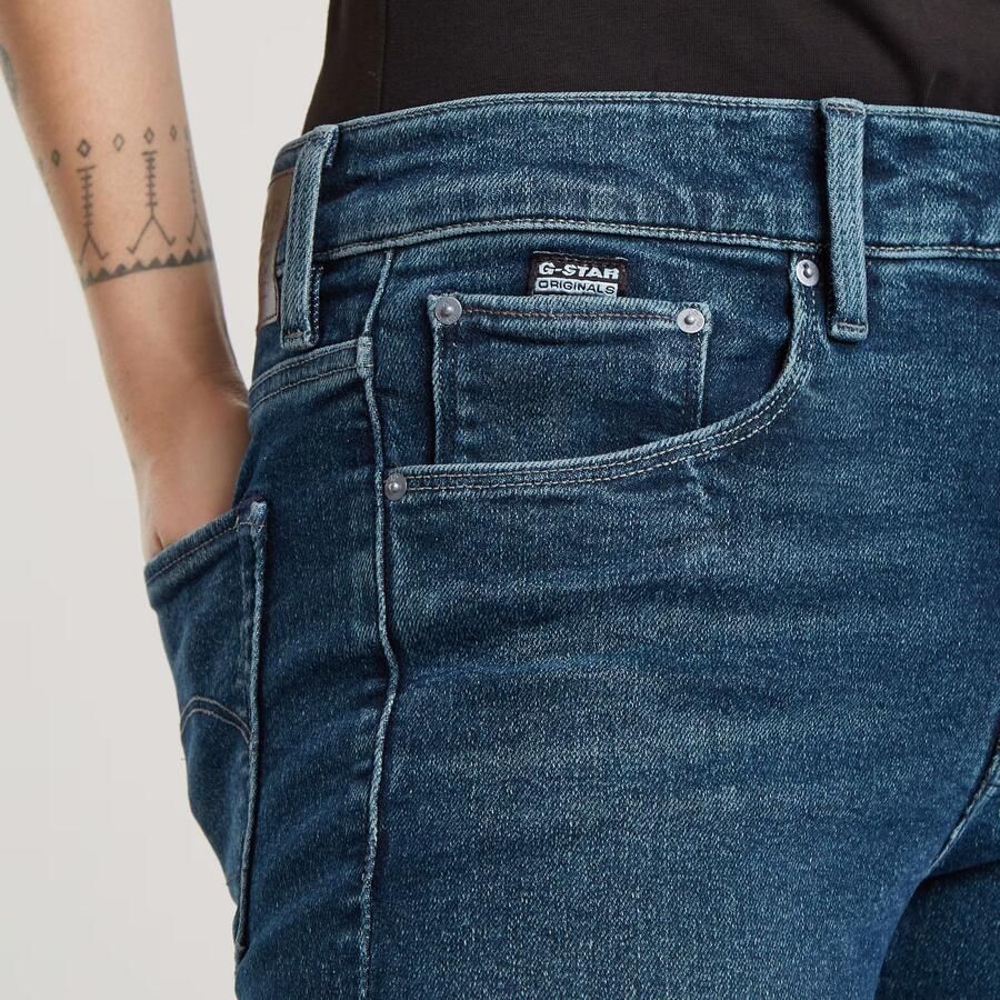 G-Star RAW 3301 Skinny Jeans Midden blauw Dames - Foto 4
