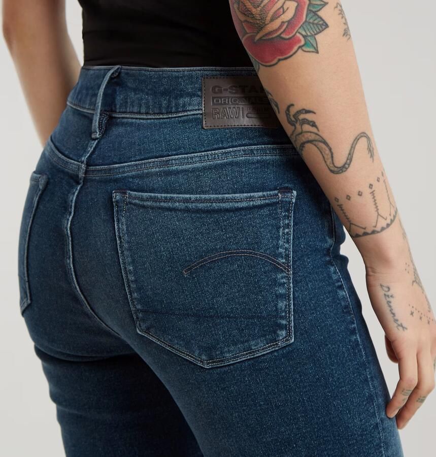 G-Star RAW 3301 Skinny Jeans Midden blauw Dames - Foto 6