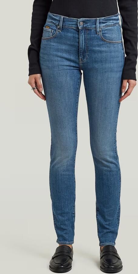 G-Star RAW 3301 Skinny Jeans Midden blauw Dames