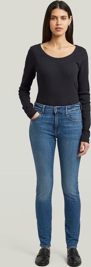 G-Star RAW 3301 Skinny Jeans Midden blauw Dames - Foto 7