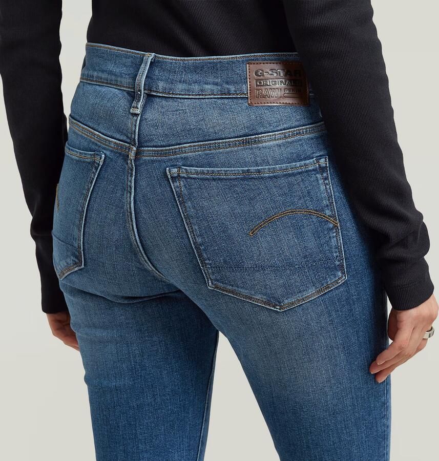 G-Star RAW 3301 Skinny Jeans Midden blauw Dames - Foto 3