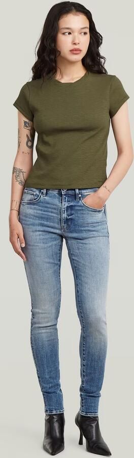 G-Star RAW 3301 Skinny Jeans Midden blauw Dames - Foto 10