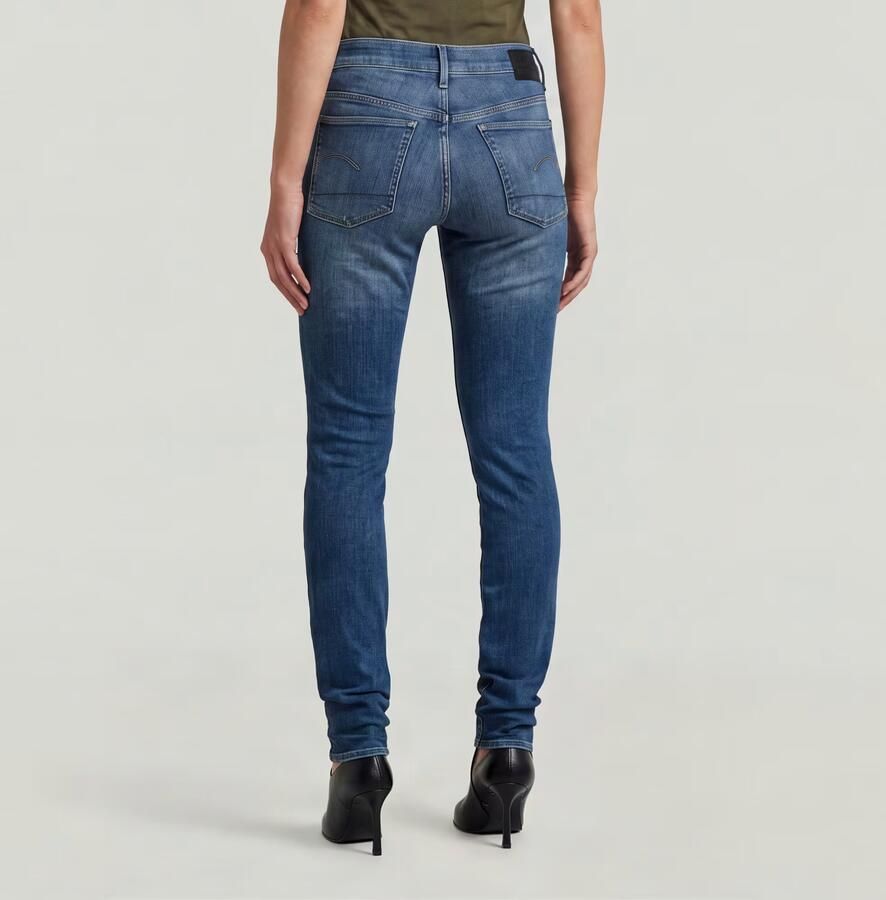 G-Star RAW 3301 Skinny Jeans Midden blauw Dames - Foto 12