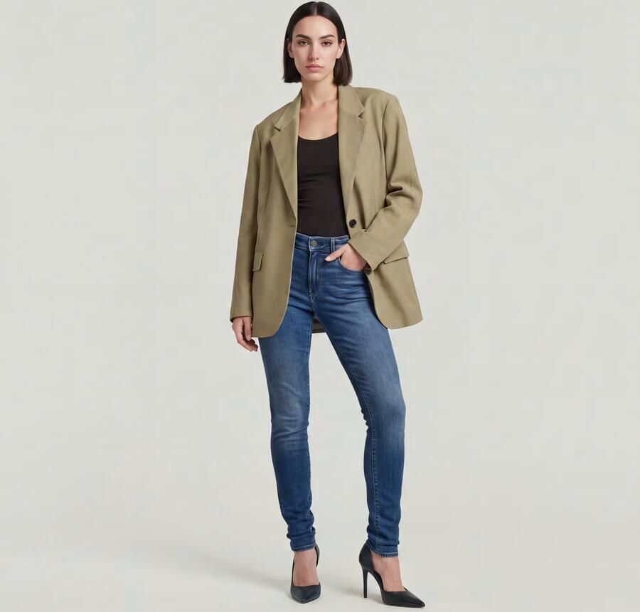 G-Star RAW 3301 Skinny Jeans Midden blauw Dames - Foto 16