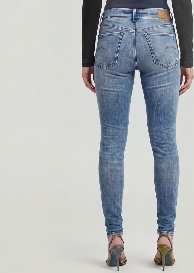 G-Star RAW 3301 Skinny Jeans Midden blauw Dames - Foto 10