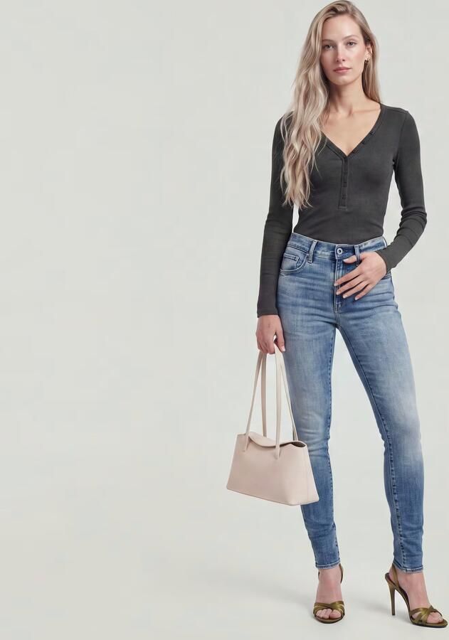 G-Star RAW 3301 Skinny Jeans Midden blauw Dames - Foto 11