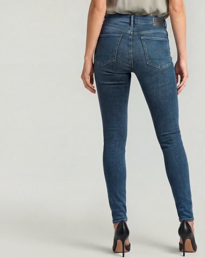 G-Star RAW 3301 Skinny Jeans Midden blauw Dames - Foto 6