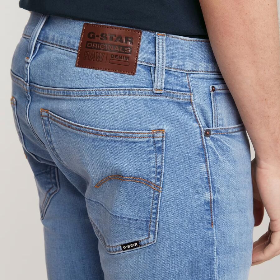 G-Star RAW 3301 Skinny Jeans Midden blauw Heren - Foto 4