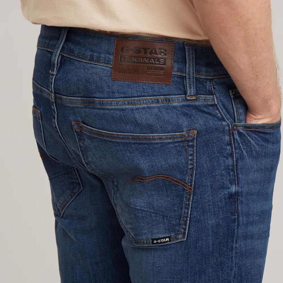 G-Star RAW 3301 Skinny Jeans Midden blauw Heren - Foto 4