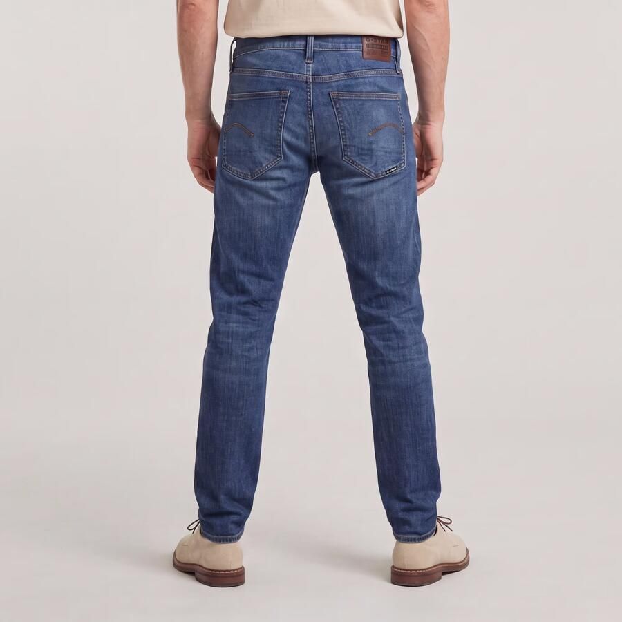 G-Star RAW 3301 Skinny Jeans Midden blauw Heren - Foto 5