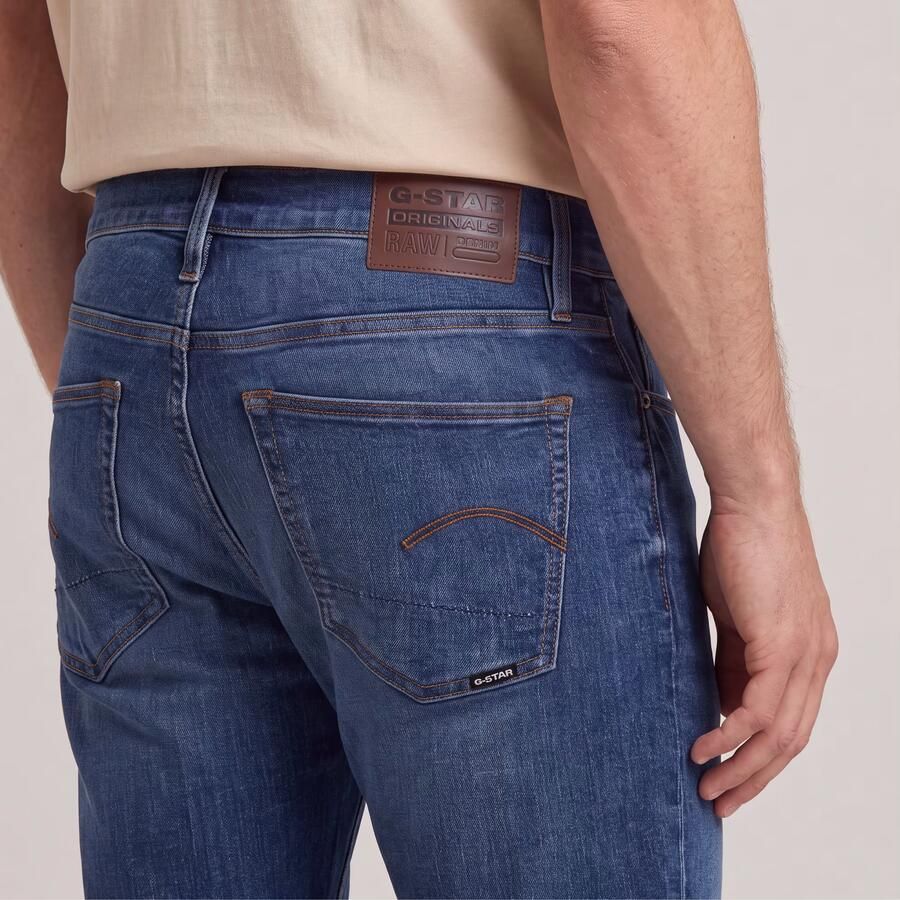 G-Star RAW 3301 Skinny Jeans Midden blauw Heren - Foto 6