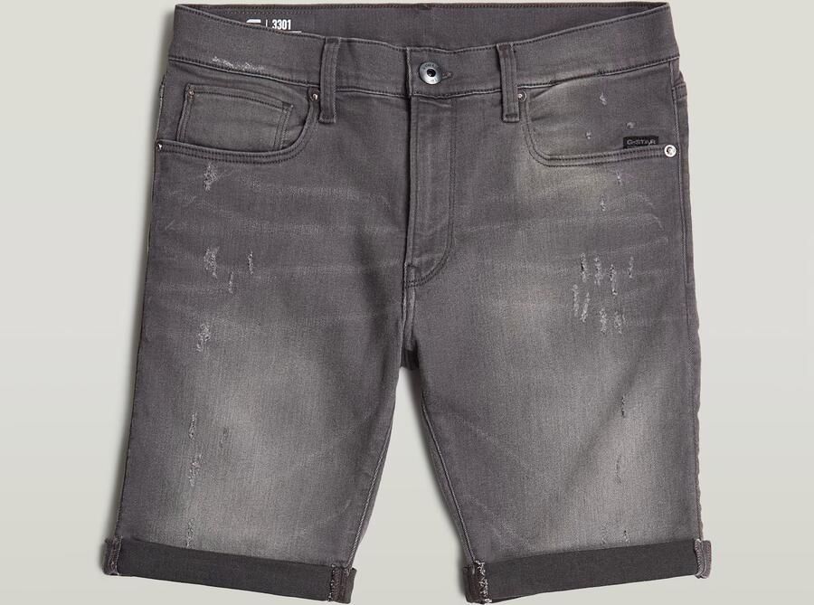 G-Star Raw Korte Broek D10481-6132 -3301 DLIM SHORT-1243 BLACK - Foto 9