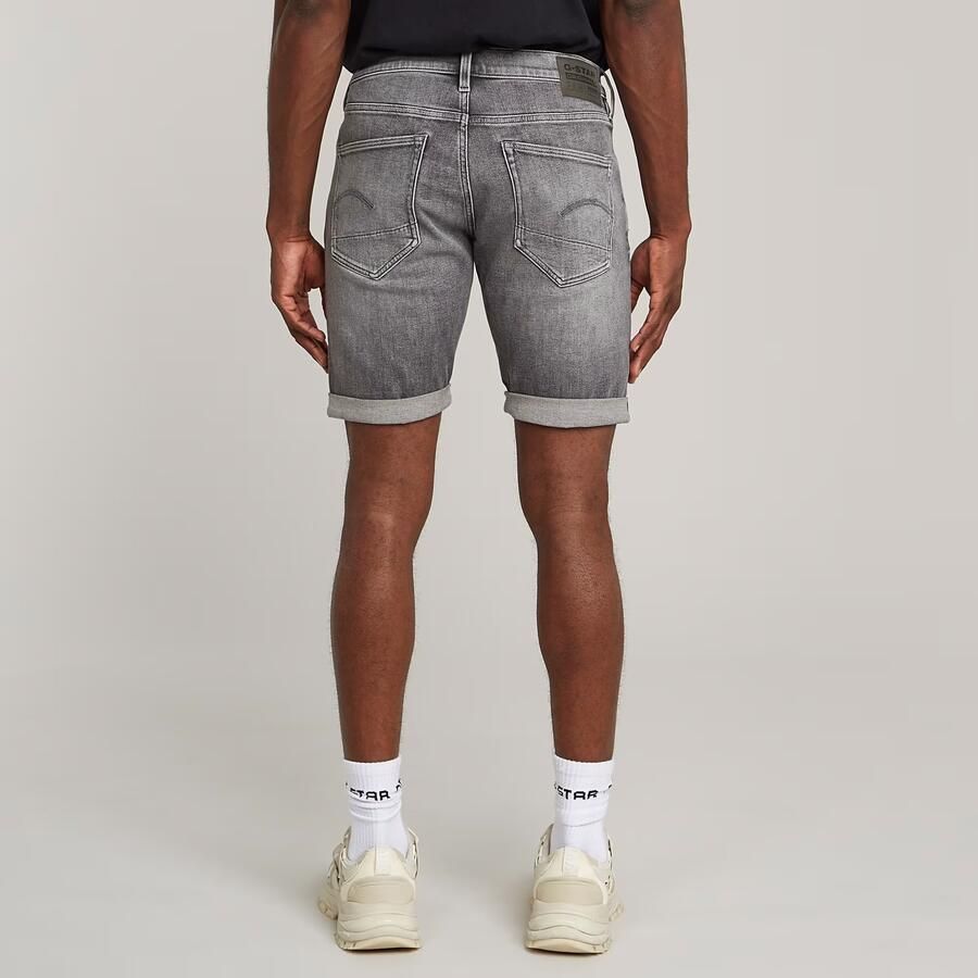 G-STAR slim denim short 3301 sun faded gunmetal - Foto 3