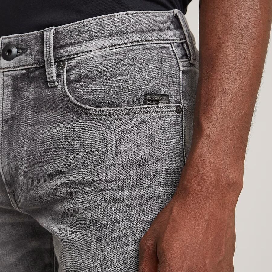 G-STAR slim denim short 3301 sun faded gunmetal - Foto 4