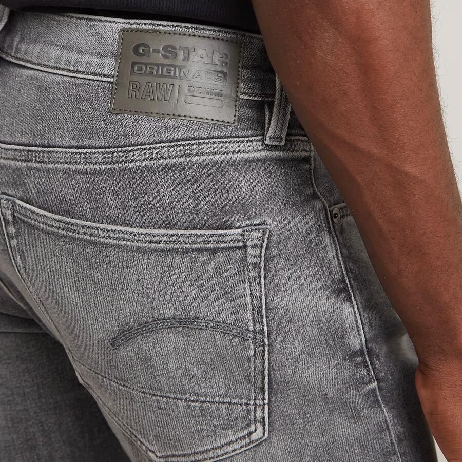G-STAR slim denim short 3301 sun faded gunmetal - Foto 5