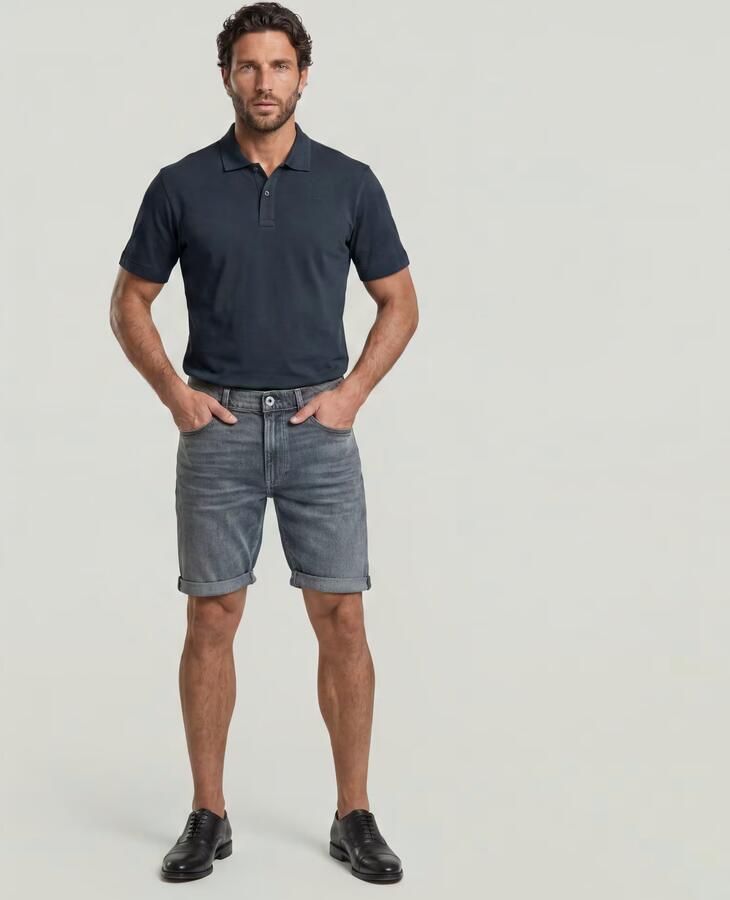 G-Star RAW 3301 Slim Denim Short Grijs Heren - Foto 6