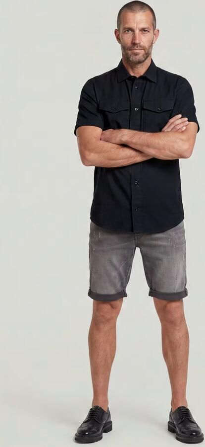 G-Star Raw Korte Broek D10481-6132 -3301 DLIM SHORT-1243 BLACK - Foto 17