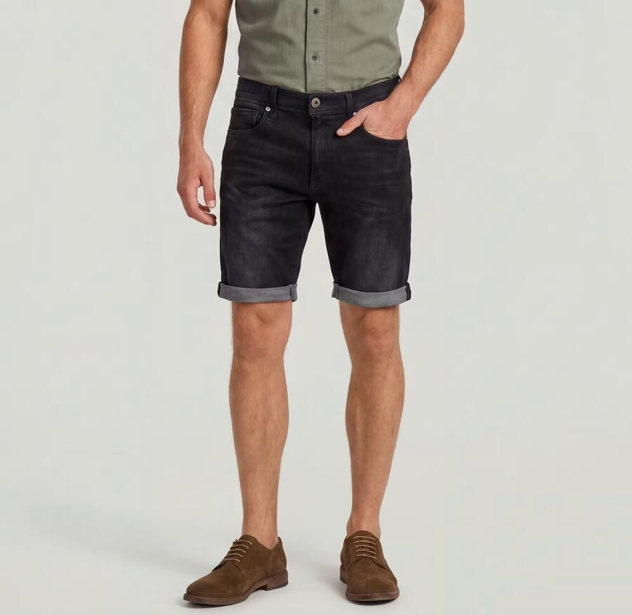 G-Star RAW 3301 slim fit jeans short medium aged grey - Foto 10