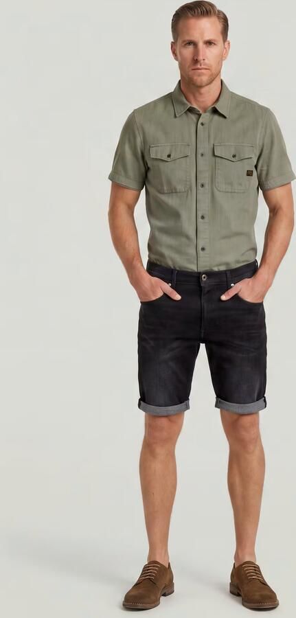 G-Star RAW 3301 slim fit jeans short medium aged grey - Foto 13