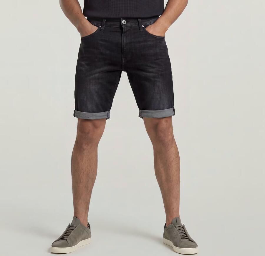 G-Star RAW 3301 slim fit jeans short medium aged grey - Foto 6