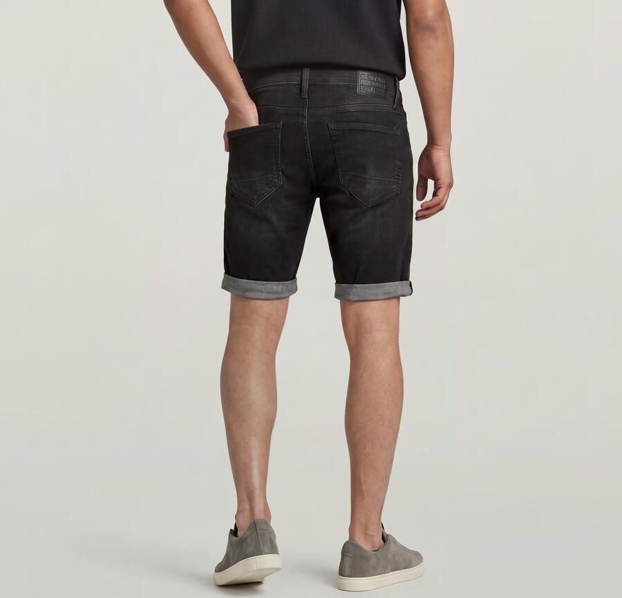 G-Star RAW 3301 slim fit jeans short medium aged grey - Foto 7