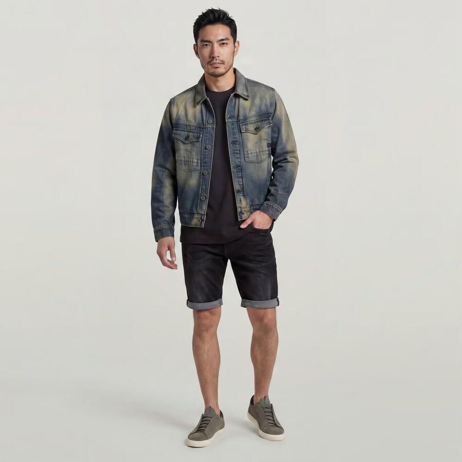 G-Star RAW 3301 slim fit jeans short medium aged grey - Foto 4