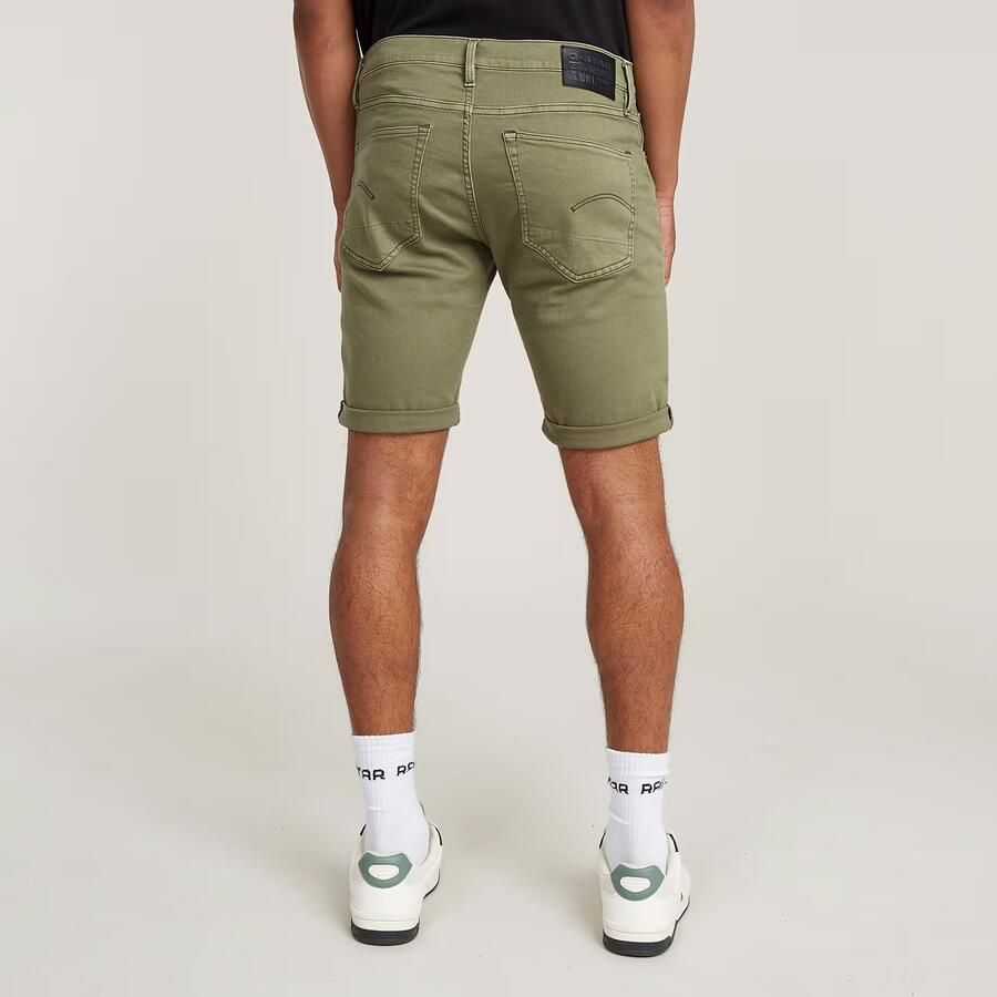 G-Star RAW 3301 Slim Denim Short Groen Heren