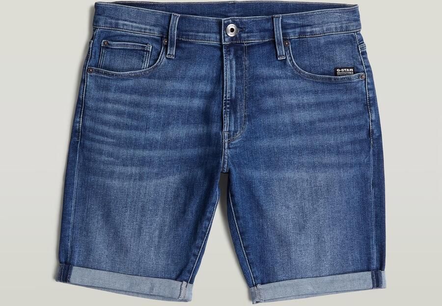 G-Star RAW 3301 Slim Denim Short Midden blauw Heren - Foto 14
