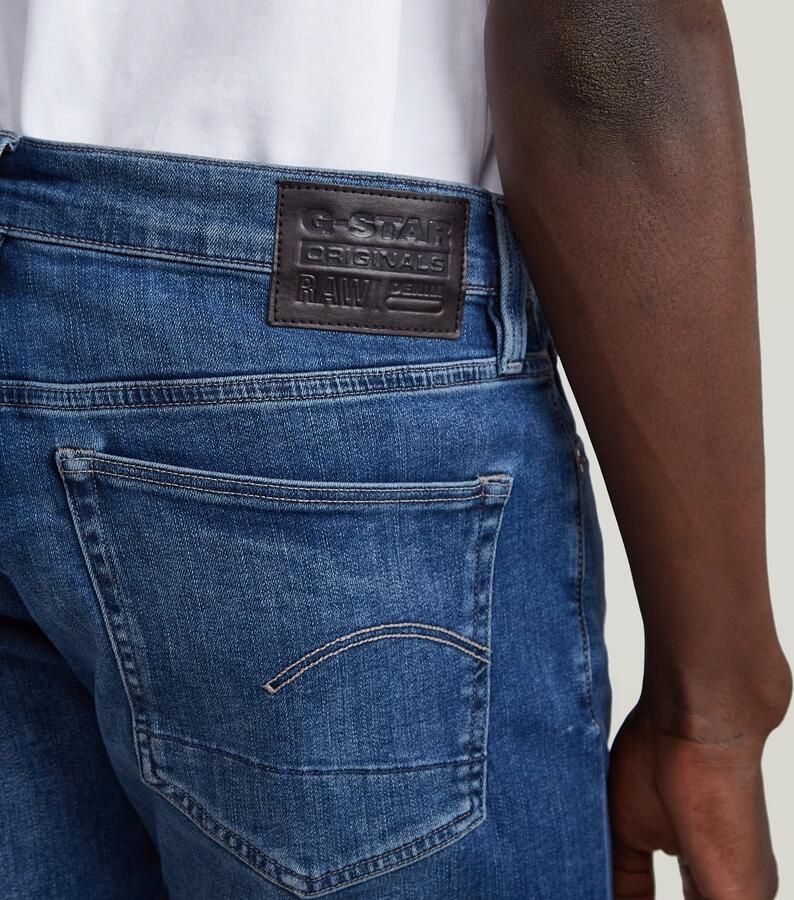 G-Star RAW 3301 Slim Denim Short Midden blauw Heren - Foto 11