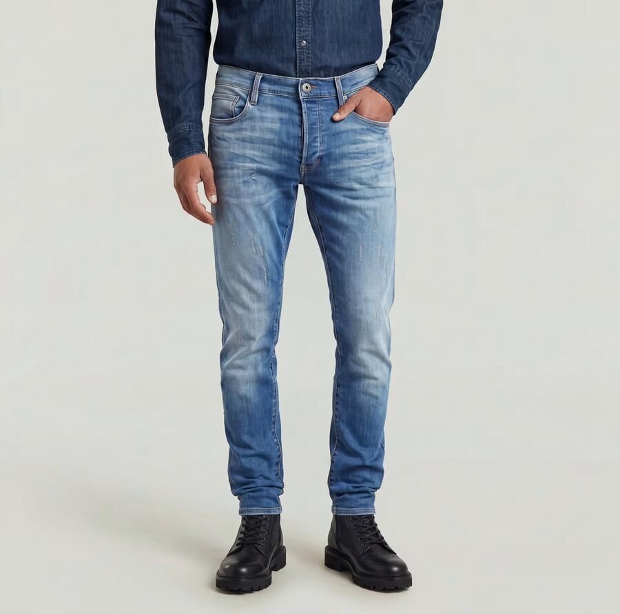 G-Star RAW Slim fit jeans 3301 Slim met mooie wassing en elastaan - Foto 3