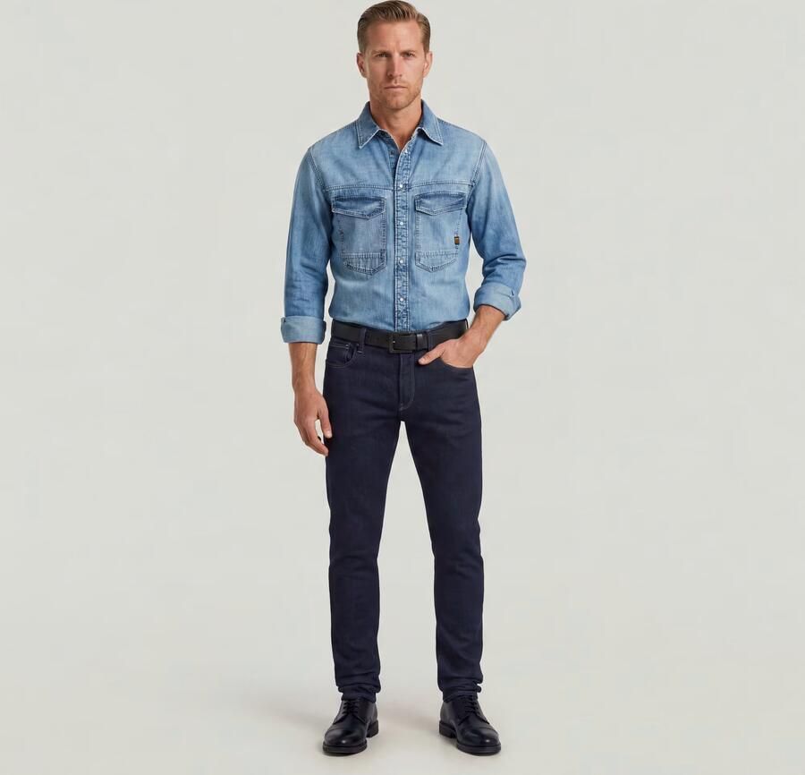 G-Star RAW 3301 Slim Jeans Donkerblauw Heren - Foto 7