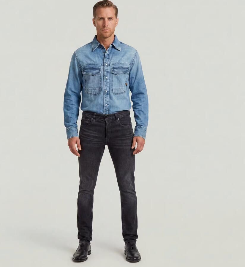G-Star RAW 3301 Slim Jeans Grijs Heren - Foto 6