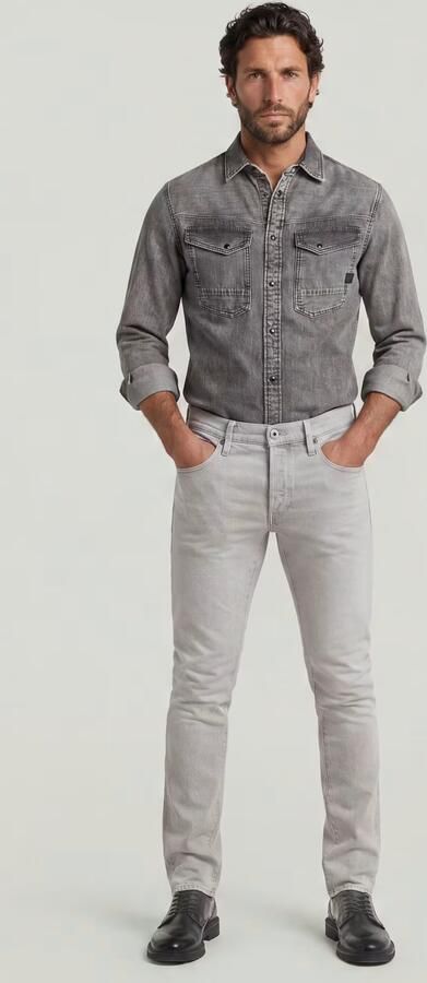 G-Star RAW 3301 Slim Jeans Grijs Heren - Foto 7
