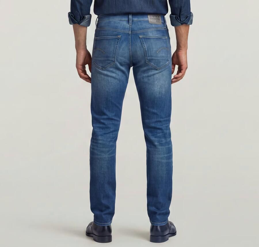 G-Star RAW 3301 Slim Jeans II Midden blauw Heren - Foto 5