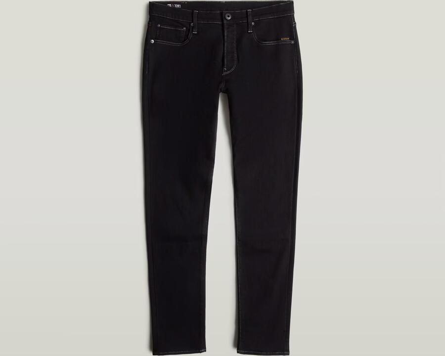 G-Star RAW 3301 Slim Jeans II Zwart Heren - Foto 2