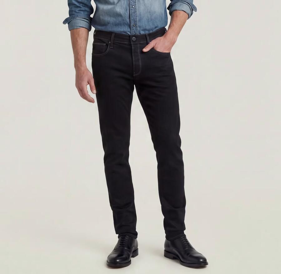 G-Star RAW 3301 Slim Jeans II Zwart Heren - Foto 5