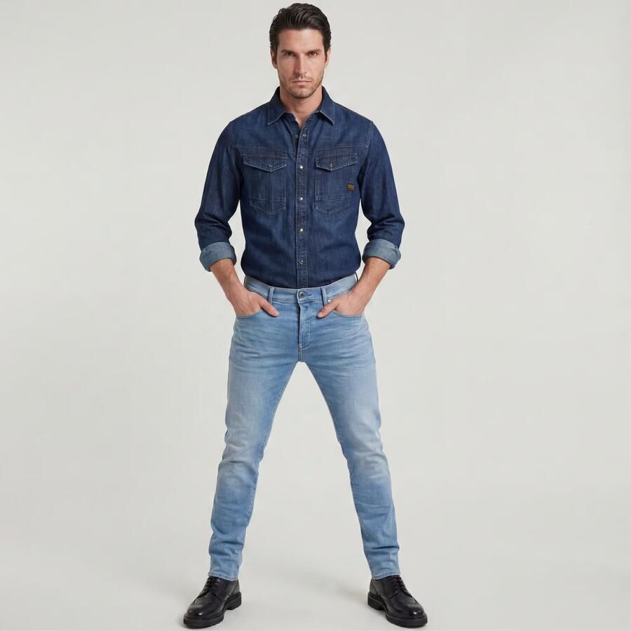 G-Star RAW Slim fit jeans 3301 Slim met mooie wassing en elastaan - Foto 12