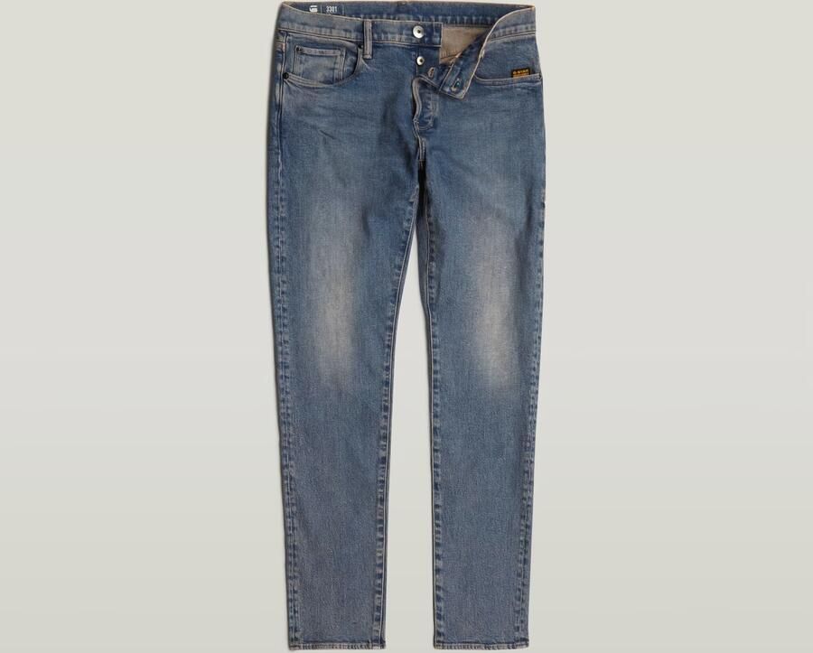 G-Star RAW 3301 Slim Jeans Midden blauw Heren - Foto 6