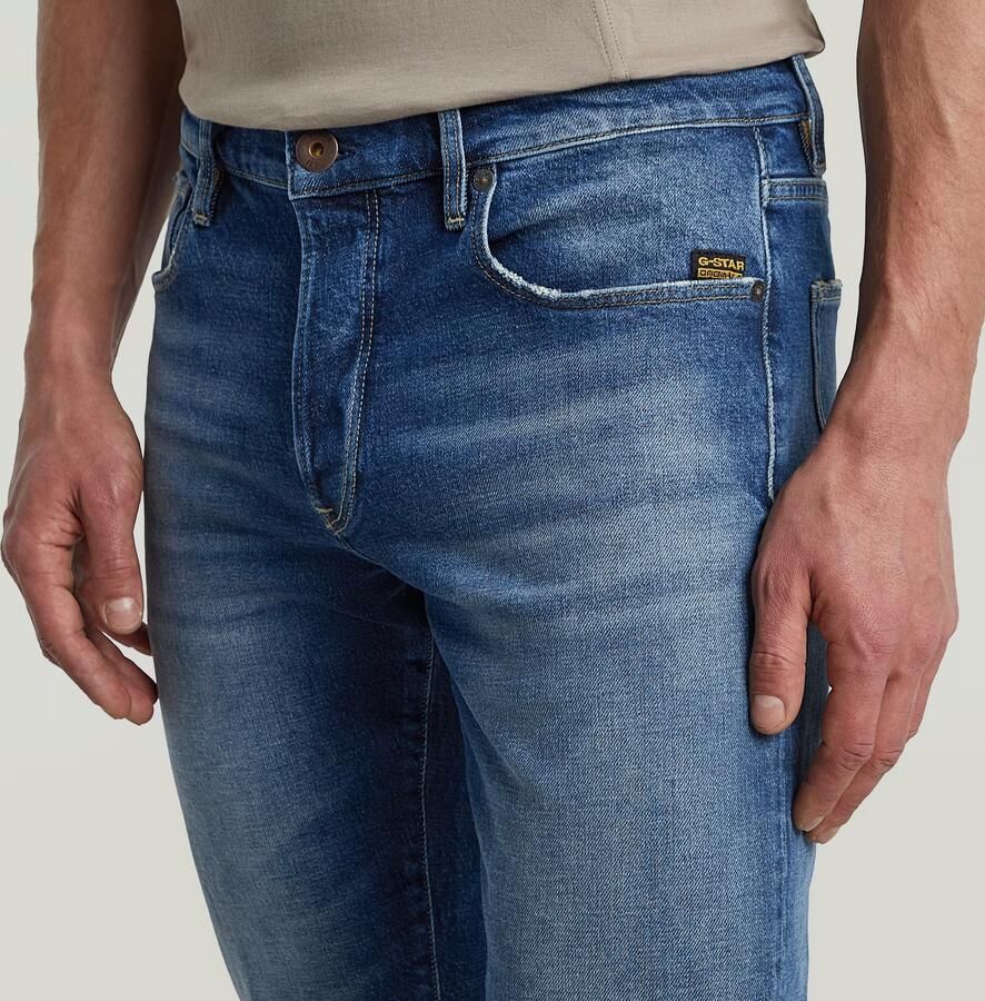 G-Star RAW 3301 Slim Jeans Midden blauw Heren - Foto 4