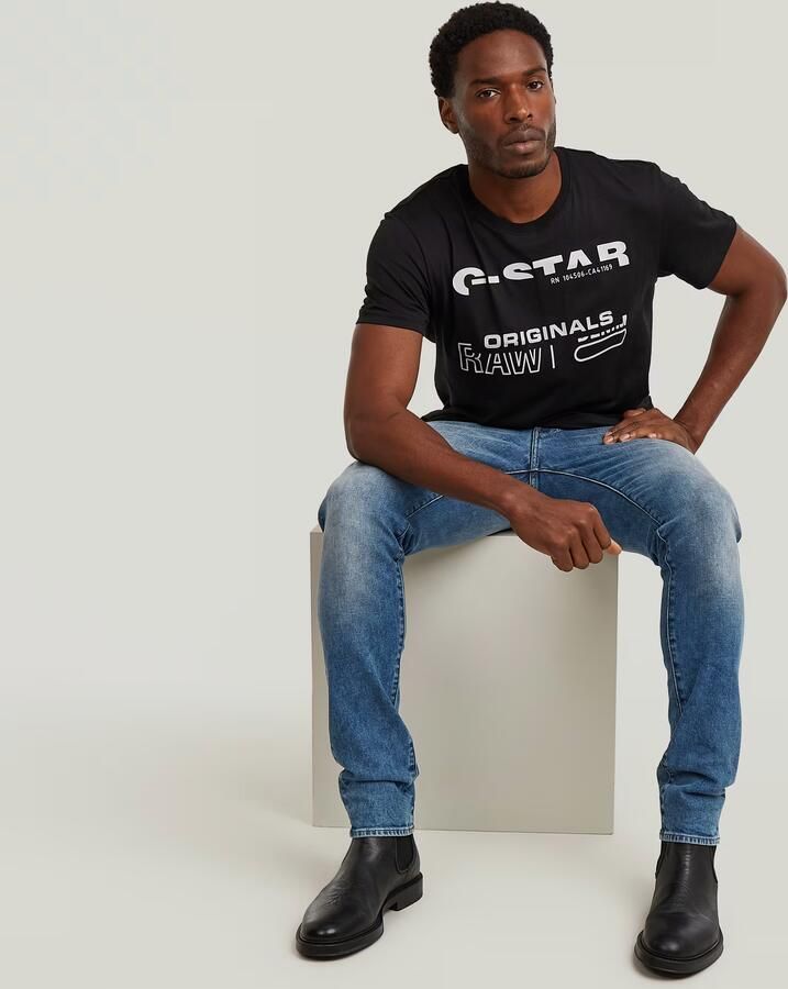 G-Star RAW 3301 Slim Jeans Midden blauw Heren - Foto 4