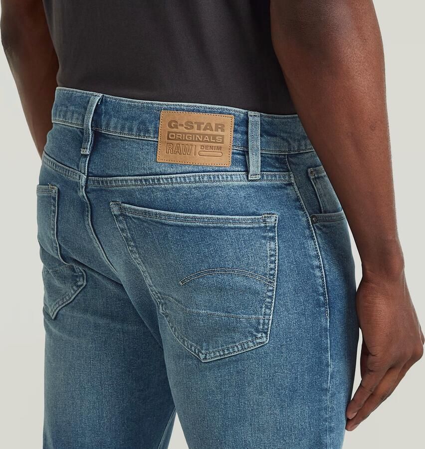 G-Star RAW 3301 Slim Jeans Midden blauw Heren - Foto 3