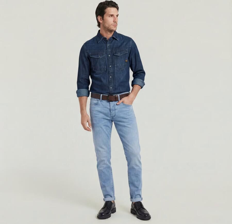 G-Star RAW Slim fit jeans 3301 Slim met mooie wassing en elastaan - Foto 16