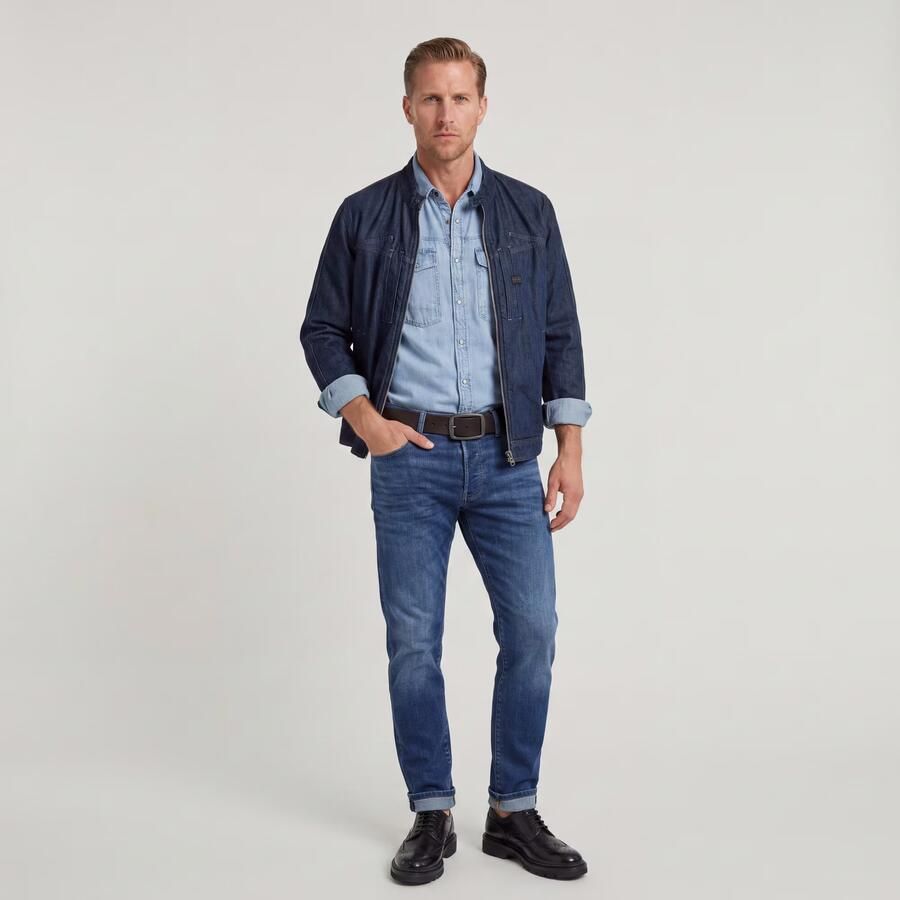 G-Star RAW Slim fit jeans 3301 Slim met mooie wassing en elastaan - Foto 13