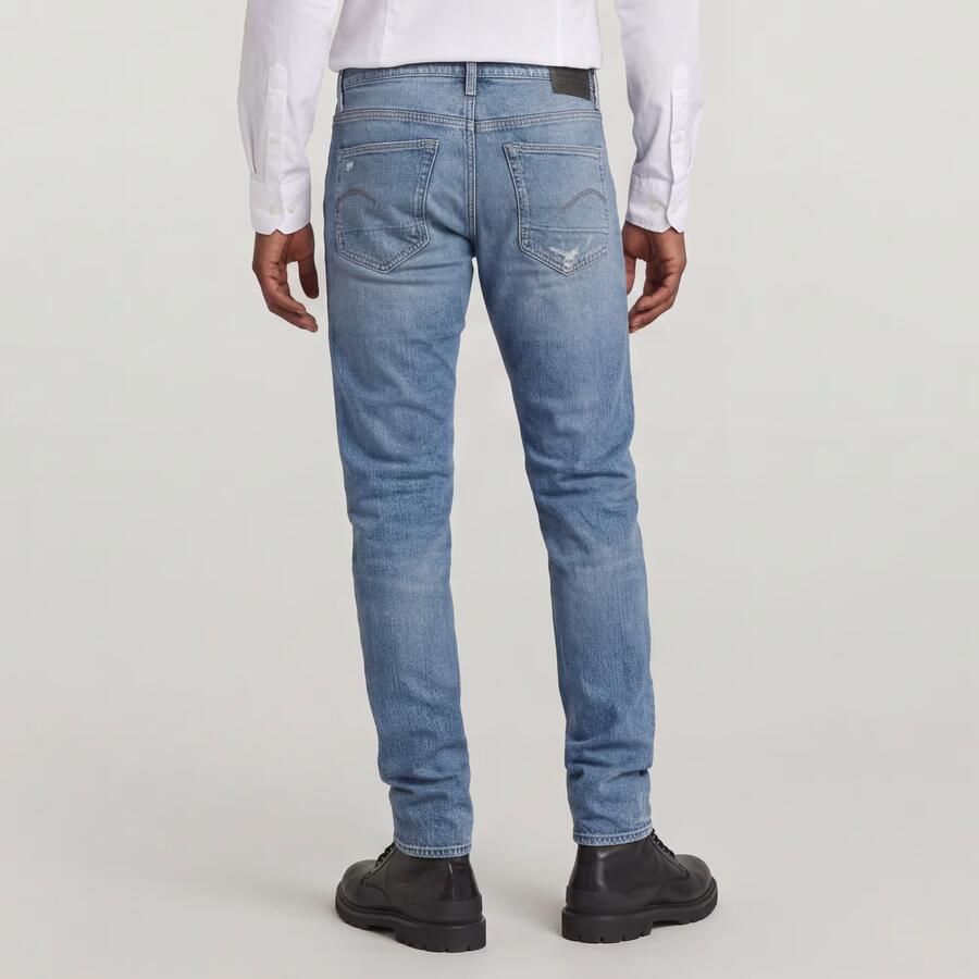 G-Star RAW 3301 Slim Jeans Midden blauw Heren - Foto 4