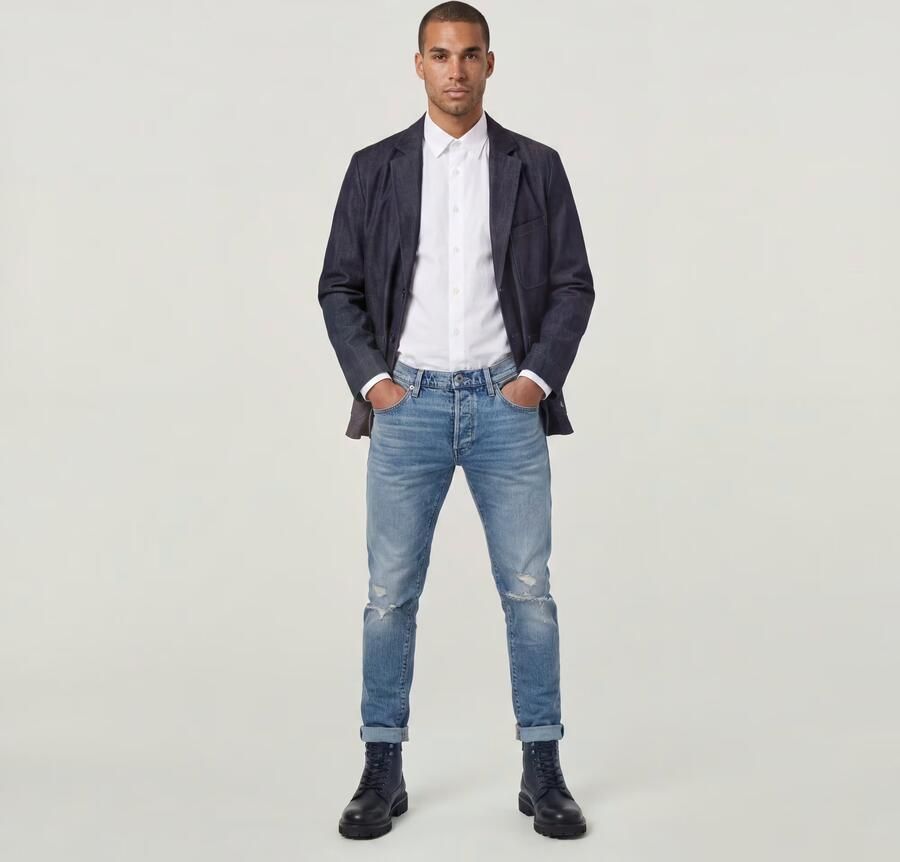 G-Star RAW 3301 Slim Jeans Midden blauw Heren - Foto 9