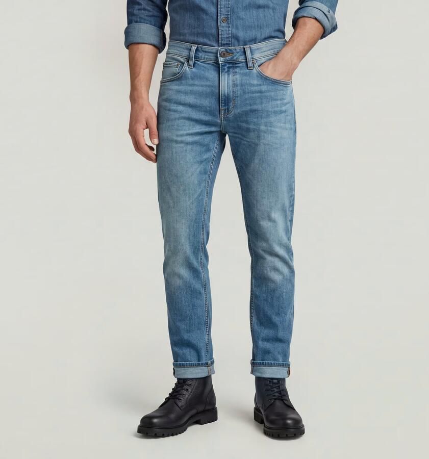 G-Star RAW 3301 Slim Jeans Midden blauw Heren - Foto 5