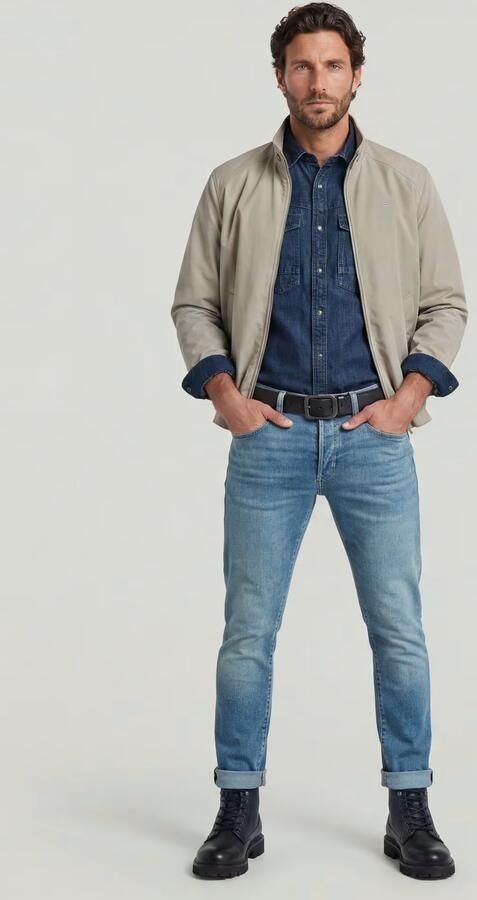 G-Star RAW 3301 Slim Jeans Midden blauw Heren - Foto 6